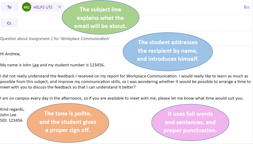 email etiquette examples